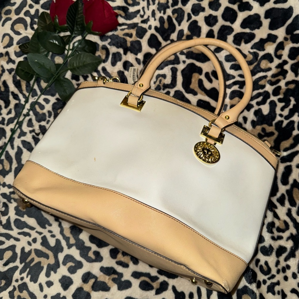 Anne Klein Elegant Two-Tone Handbag